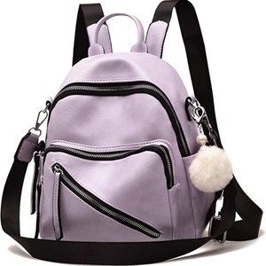 Vegan Leather Mini Backpack